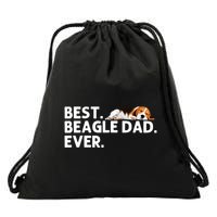 Best Beagle Dad Art For Father Beagle Dog Beagle Lover Drawstring Bag