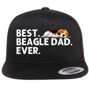 Best Beagle Dad Art For Father Beagle Dog Beagle Lover Flat Bill Trucker Hat