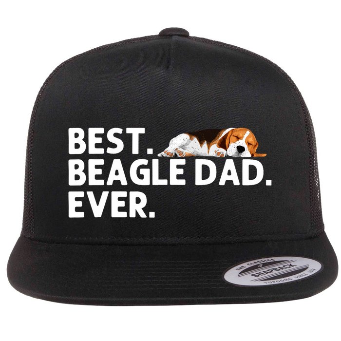 Best Beagle Dad Art For Father Beagle Dog Beagle Lover Flatbill Hat