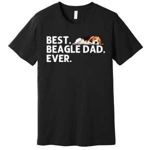 Best Beagle Dad Art For Father Beagle Dog Beagle Lover Premium T-Shirt