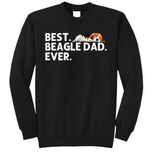 Best Beagle Dad Art For Father Beagle Dog Beagle Lover Tall Sweatshirt