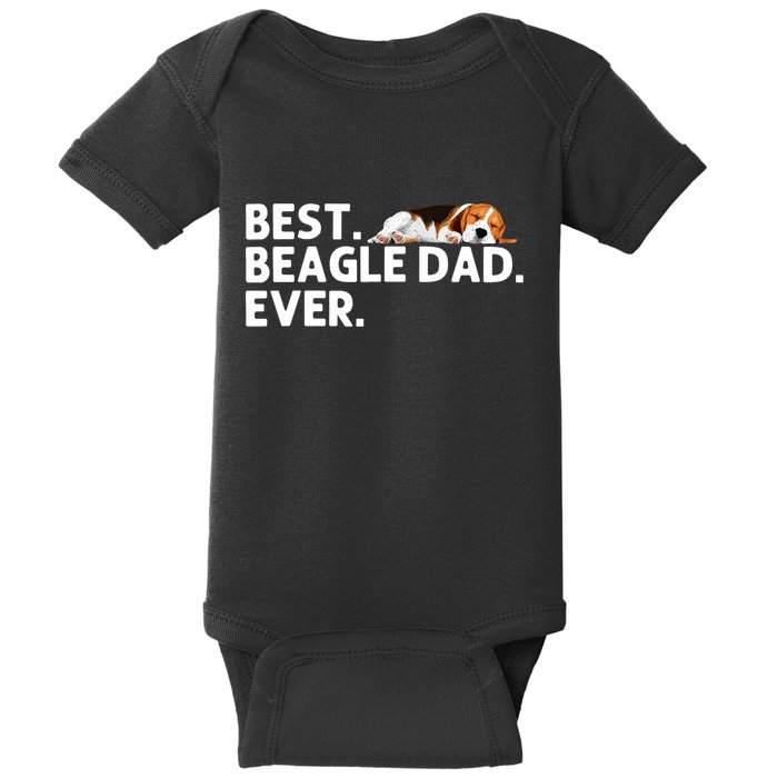 Best Beagle Dad Art For Father Beagle Dog Beagle Lover Baby Bodysuit