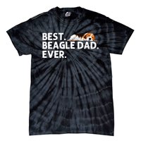 Best Beagle Dad Art For Father Beagle Dog Beagle Lover Tie-Dye T-Shirt