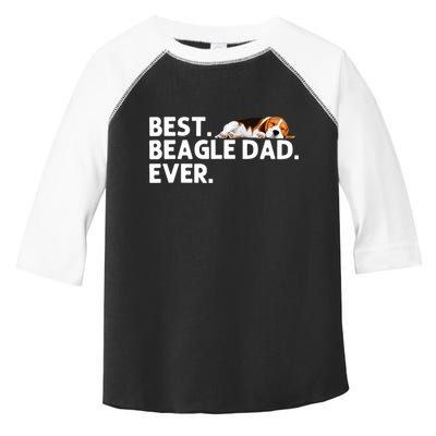 Best Beagle Dad Art For Father Beagle Dog Beagle Lover Toddler Fine Jersey T-Shirt