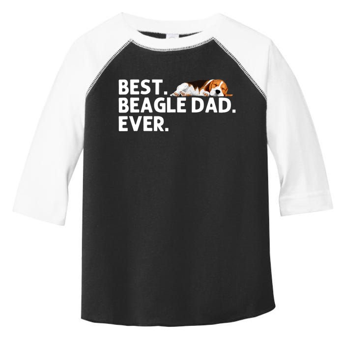 Best Beagle Dad Art For Father Beagle Dog Beagle Lover Toddler Fine Jersey T-Shirt