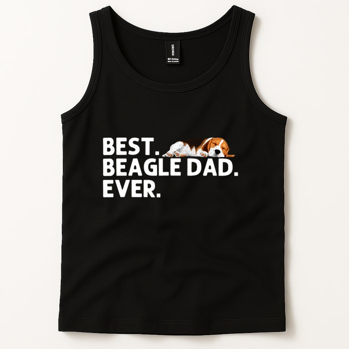 Best Beagle Dad Art For Father Beagle Dog Beagle Lover Tank Top