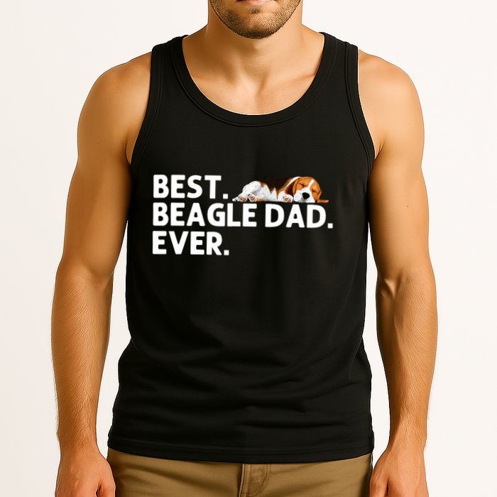 Best Beagle Dad Art For Father Beagle Dog Beagle Lover Tank Top