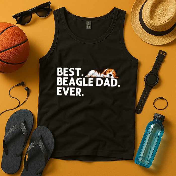 Best Beagle Dad Art For Father Beagle Dog Beagle Lover Tank Top