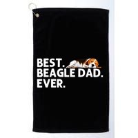 Best Beagle Dad Art For Father Beagle Dog Beagle Lover Golf Towel