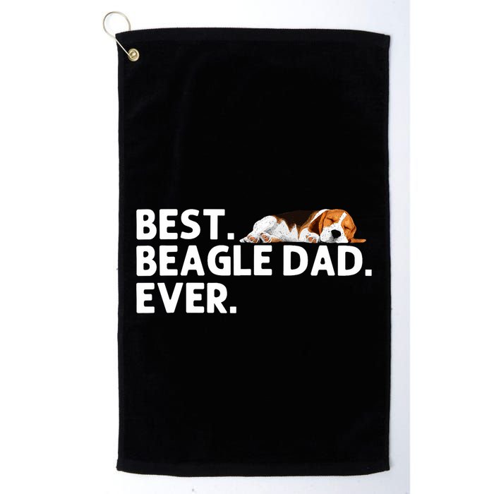 Best Beagle Dad Art For Father Beagle Dog Beagle Lover Golf Towel