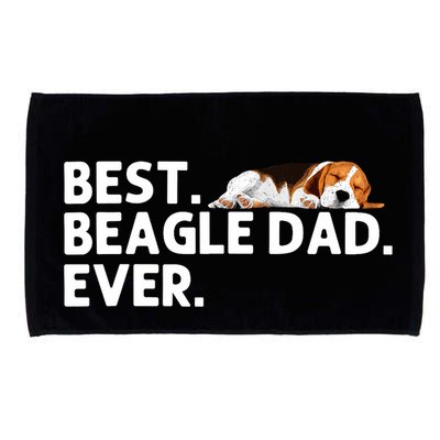 Best Beagle Dad Art For Father Beagle Dog Beagle Lover Microfiber Hand Towel