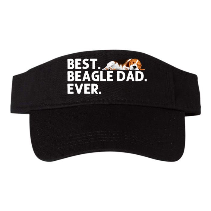 Best Beagle Dad Art For Father Beagle Dog Beagle Lover Valucap Bio-Washed Visor