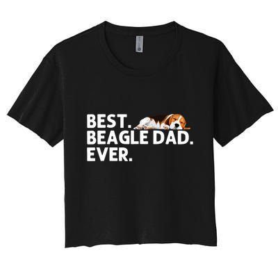 Best Beagle Dad Art For Father Beagle Dog Beagle Lover Crop Top