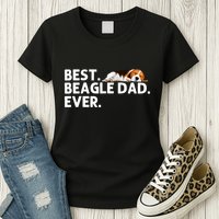 Best Beagle Dad Art For Father Beagle Dog Beagle Lover Womens T-Shirt