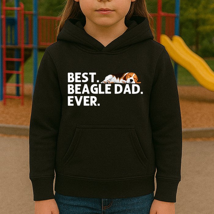 Best Beagle Dad Art For Father Beagle Dog Beagle Lover Kids Hoodie