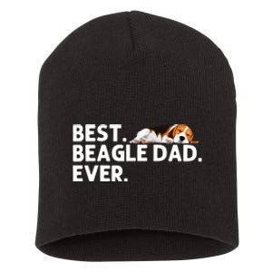 Best Beagle Dad Art For Father Beagle Dog Beagle Lover Short Acrylic Beanie