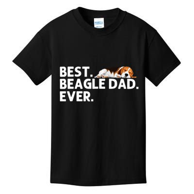 Best Beagle Dad Art For Father Beagle Dog Beagle Lover Kids T-Shirt