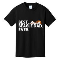 Best Beagle Dad Art For Father Beagle Dog Beagle Lover Kids T-Shirt