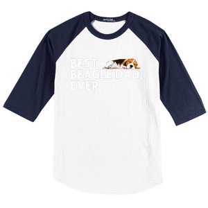 Best Beagle Dad Art For Father Beagle Dog Beagle Lover Baseball Sleeve Shirt