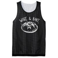 Bread Baking Disegn Sourdough Starter Wake And Bake Mesh Reversible Basketball Jersey Tank