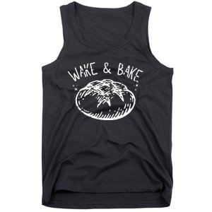 Bread Baking Disegn Sourdough Starter Wake And Bake Tank Top