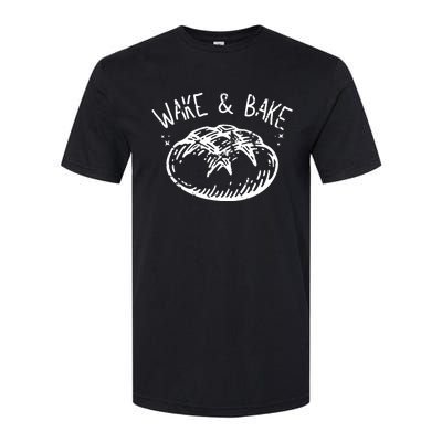 Bread Baking Disegn Sourdough Starter Wake And Bake Softstyle CVC T-Shirt