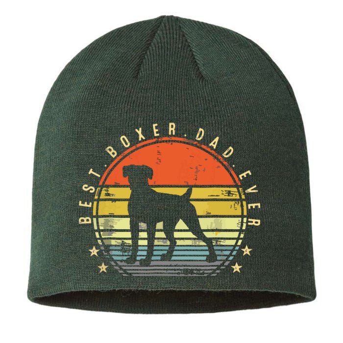 Best Boxer Dad Ever Daddy Dog Lover Funny Fathers Day Sustainable Beanie