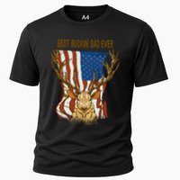 Best Buckin Dad Ever Funny Deer Father’S Day Hunting Dad Gift Cooling Performance Crew T-Shirt