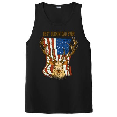 Best Buckin Dad Ever Funny Deer Father’S Day Hunting Dad Gift PosiCharge Competitor Tank