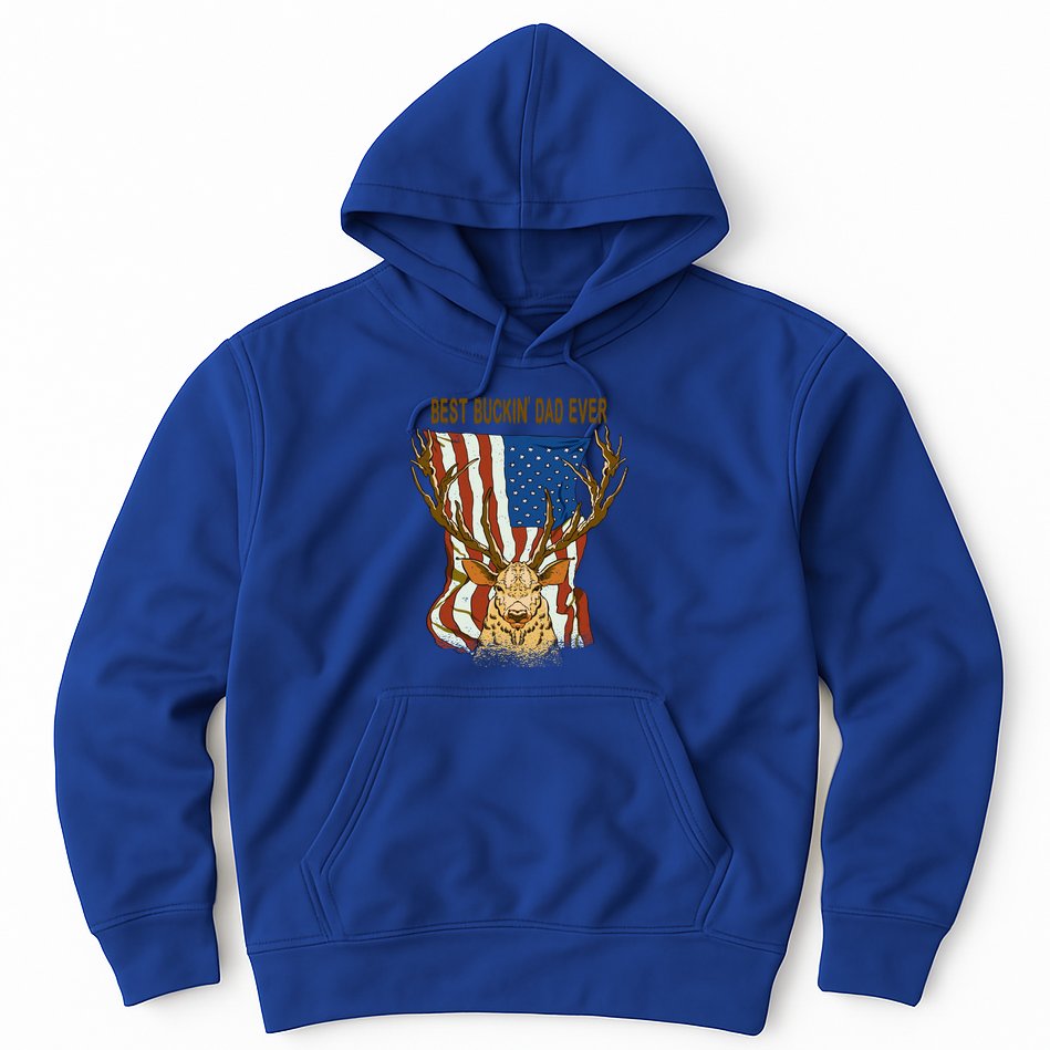Best Buckin Dad Ever Funny Deer Father’S Day Hunting Dad Gift Hoodie