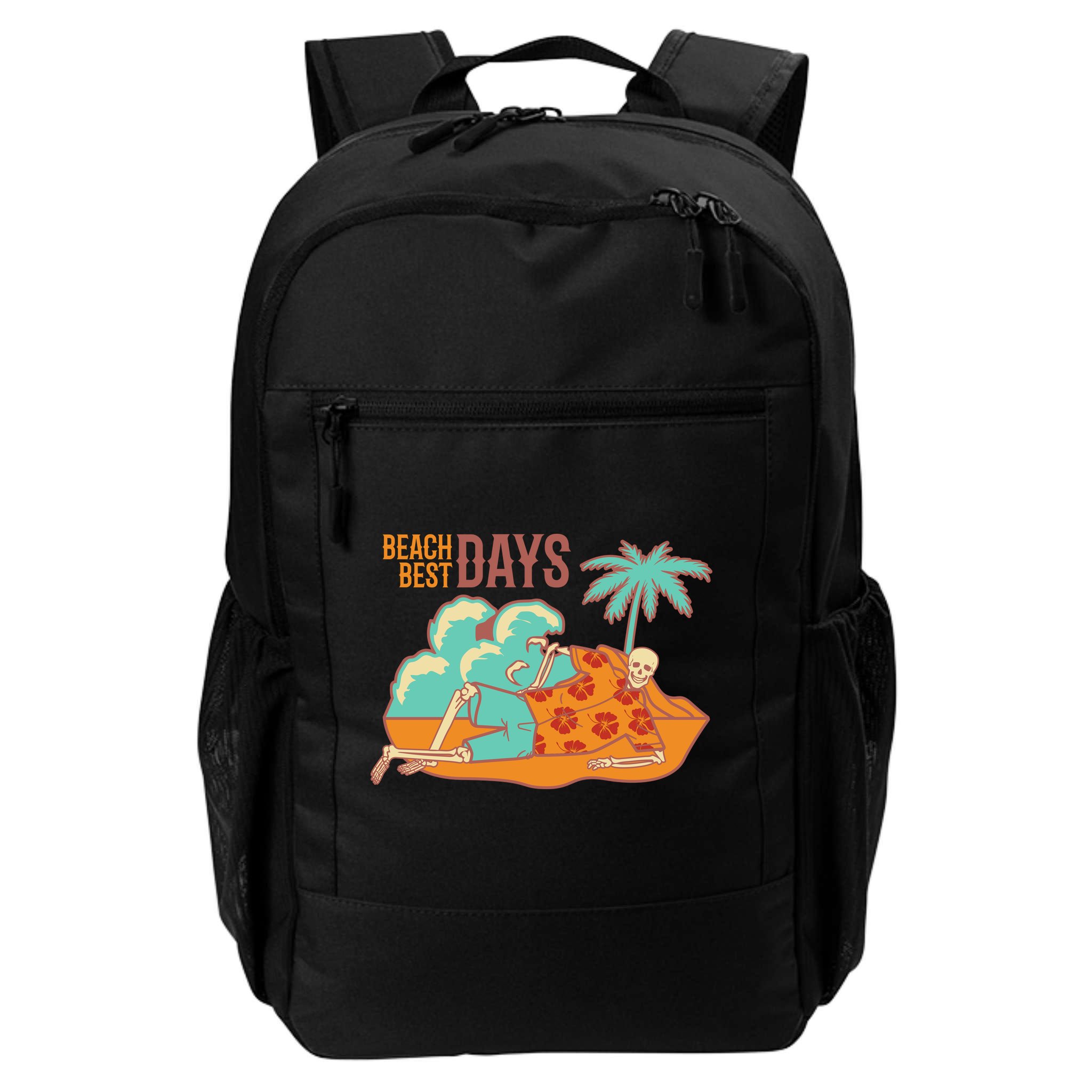 Best Beach Days Skeleton Summer Vibe Backpack