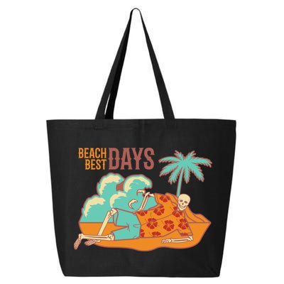 Best Beach Days Skeleton Summer Vibe 25L Jumbo Tote