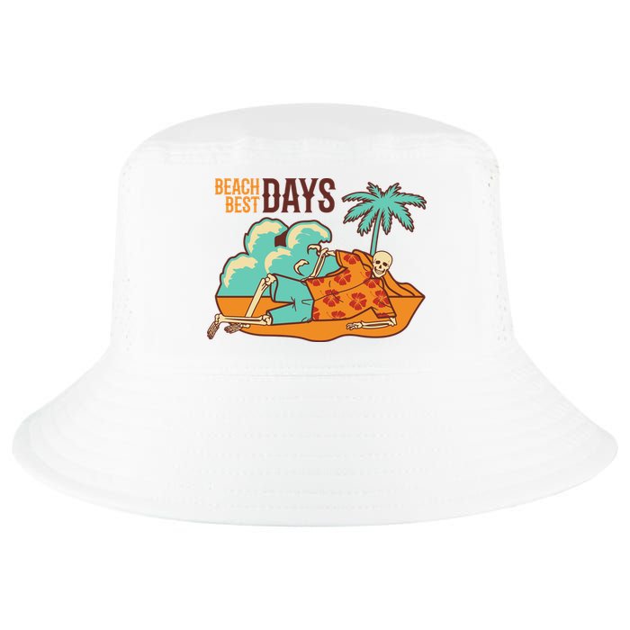 Best Beach Days Skeleton Summer Vibe Cool Comfort Performance Bucket Hat