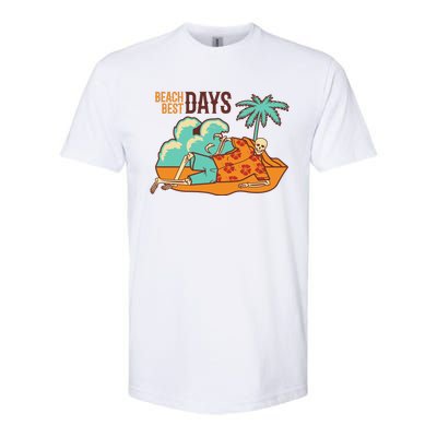 Best Beach Days Skeleton Summer Vibe Softstyle® CVC T-Shirt