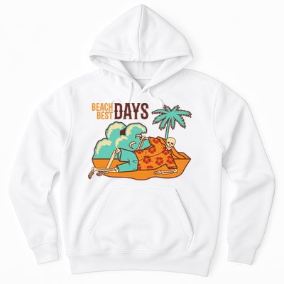 Best Beach Days Skeleton Summer Vibe Hoodie