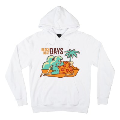 Best Beach Days Skeleton Summer Vibe Hoodie