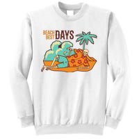 Best Beach Days Skeleton Summer Vibe Sweatshirt