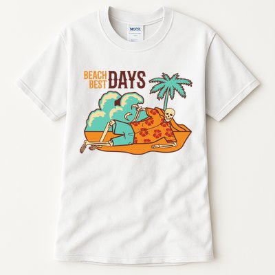 Best Beach Days Skeleton Summer Vibe Tall T-Shirt