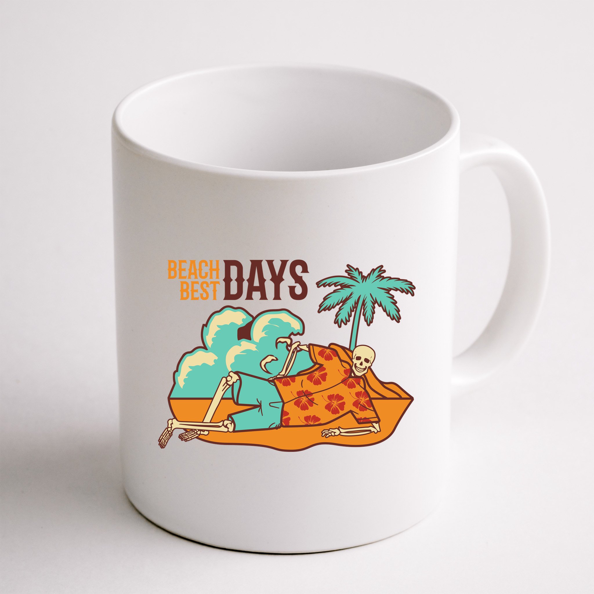 Best Beach Days Skeleton Summer Vibe Mug