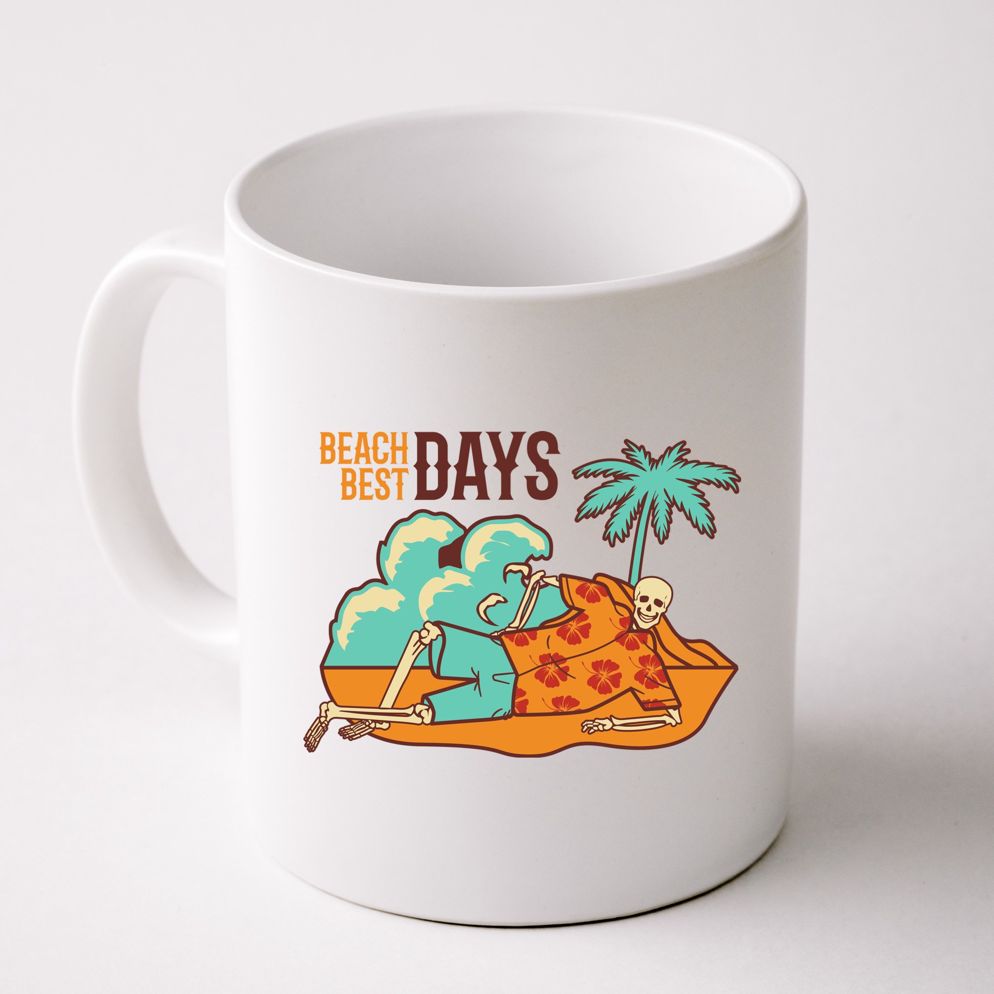 Best Beach Days Skeleton Summer Vibe Mug