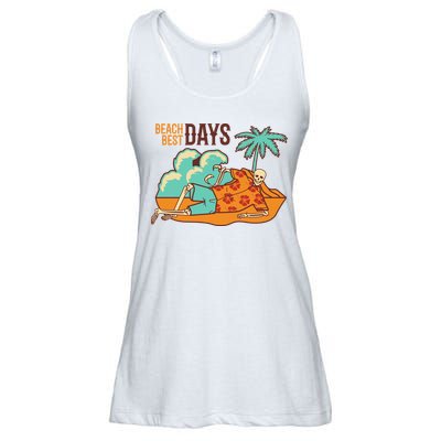 Best Beach Days Skeleton Summer Vibe Ladies Essential Flowy Tank