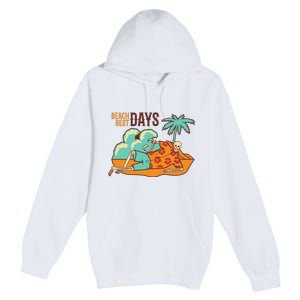 Best Beach Days Skeleton Summer Vibe Premium Pullover Hoodie