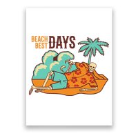 Best Beach Days Skeleton Summer Vibe Poster