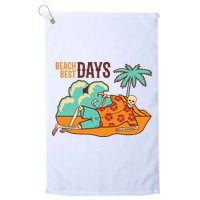Best Beach Days Skeleton Summer Vibe Golf Towel