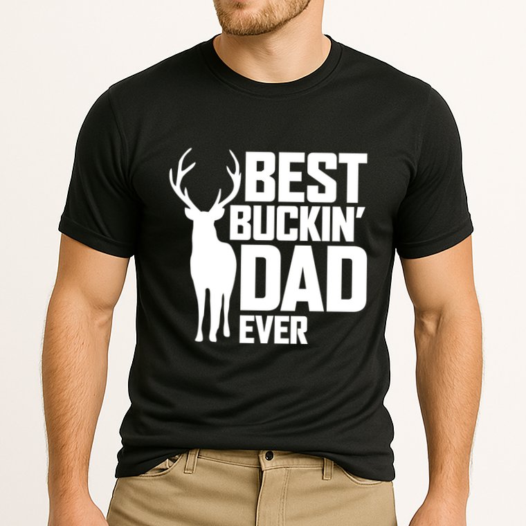 Best Buckin Dad Ever Gift Deer Hunting Father Best Dad Gift Cooling Performance Crew T-Shirt
