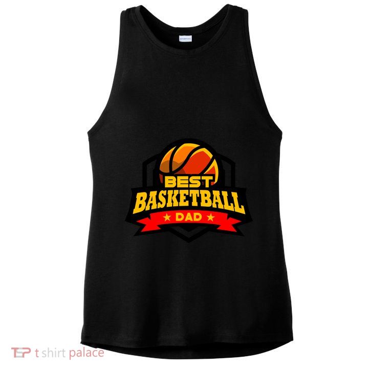 Best Basketball Dad Gift Ladies PosiCharge Tri-Blend Wicking Tank