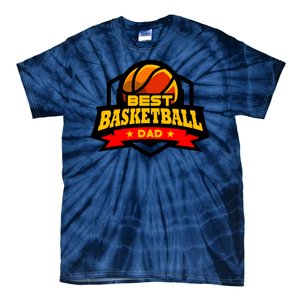 Best Basketball Dad Gift Tie-Dye T-Shirt