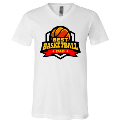 Best Basketball Dad Gift V-Neck T-Shirt