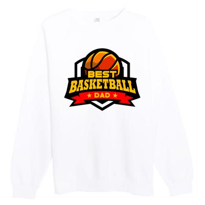 Best Basketball Dad Gift Premium Crewneck Sweatshirt