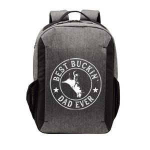 Best Buckin Dad Ever Cowboy Bull Riding Rodeo Funny Vector Backpack